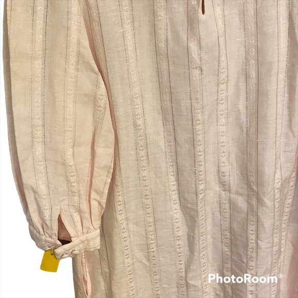 Vintage Linen Blend Pin-tucked Cottagecore 6 Matti of Lynne - Picture 4 of 11